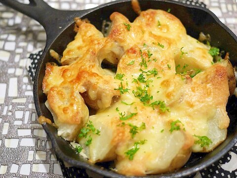 新じゃが芋の明太子マヨネーズ焼き